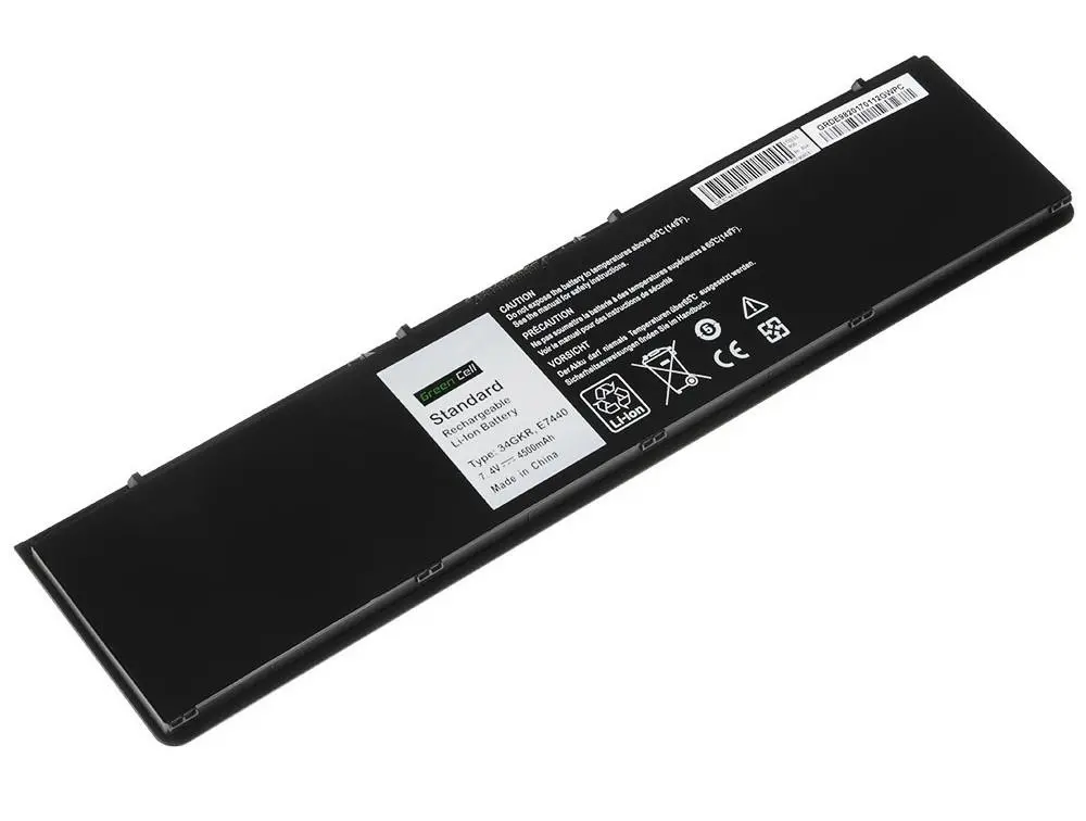 Батерия за лаптоп  DELL Latitude E7440 E7450  34GKR 3RNFD PFXCR  7,2V 4500mAh GREEN CELL - image 1