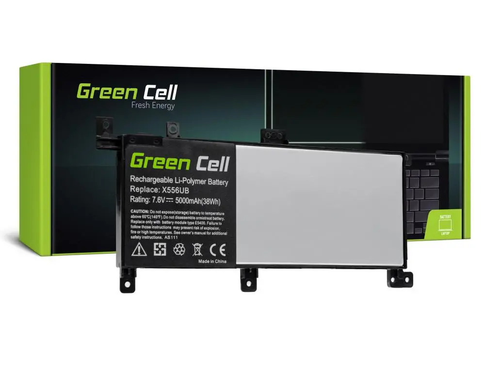 Батерия за лаптоп ASUS X556U X556UV AS111 C21N1509 7,6V 4650mA GREEN CELL