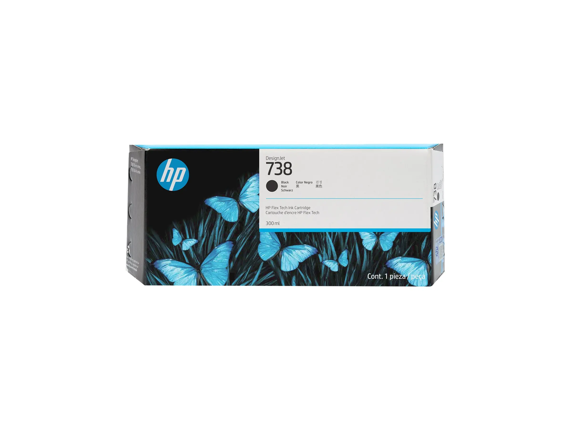 Консуматив, HP 738 300-ml Black DesignJet Ink Cartridge