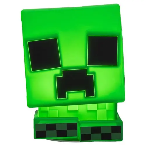 Lampă Paladone: Minecraft - Creeper SquishyGlo Silicone Light Reîncărcabilă, PP14710MCF - 2