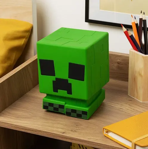 Lampă Paladone: Minecraft - Creeper SquishyGlo Silicone Light Reîncărcabilă, PP14710MCF - 4