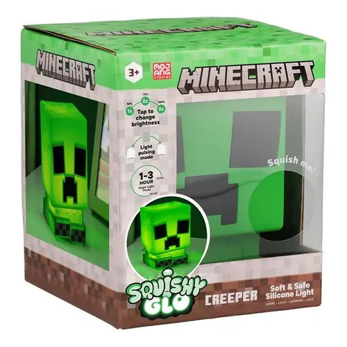 Лампа Paladone: Minecraft - Creeper SquishyGlo Silicone Light Rechargeable, PP14710MCF - image 6