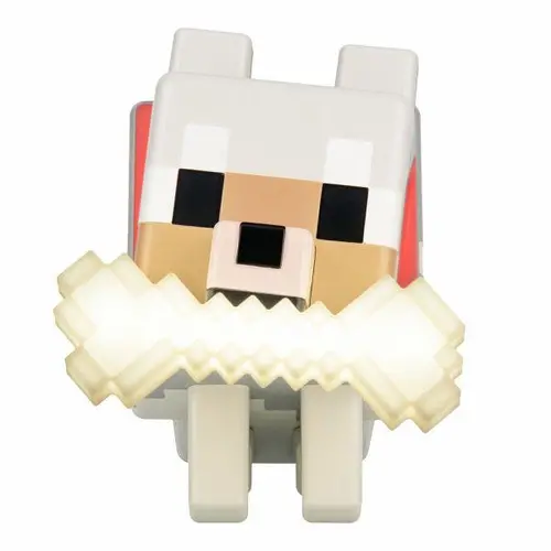 Λάμπα Paladone Glo Buddies: Minecraft - Wolf Light, PP14761MCF - 1