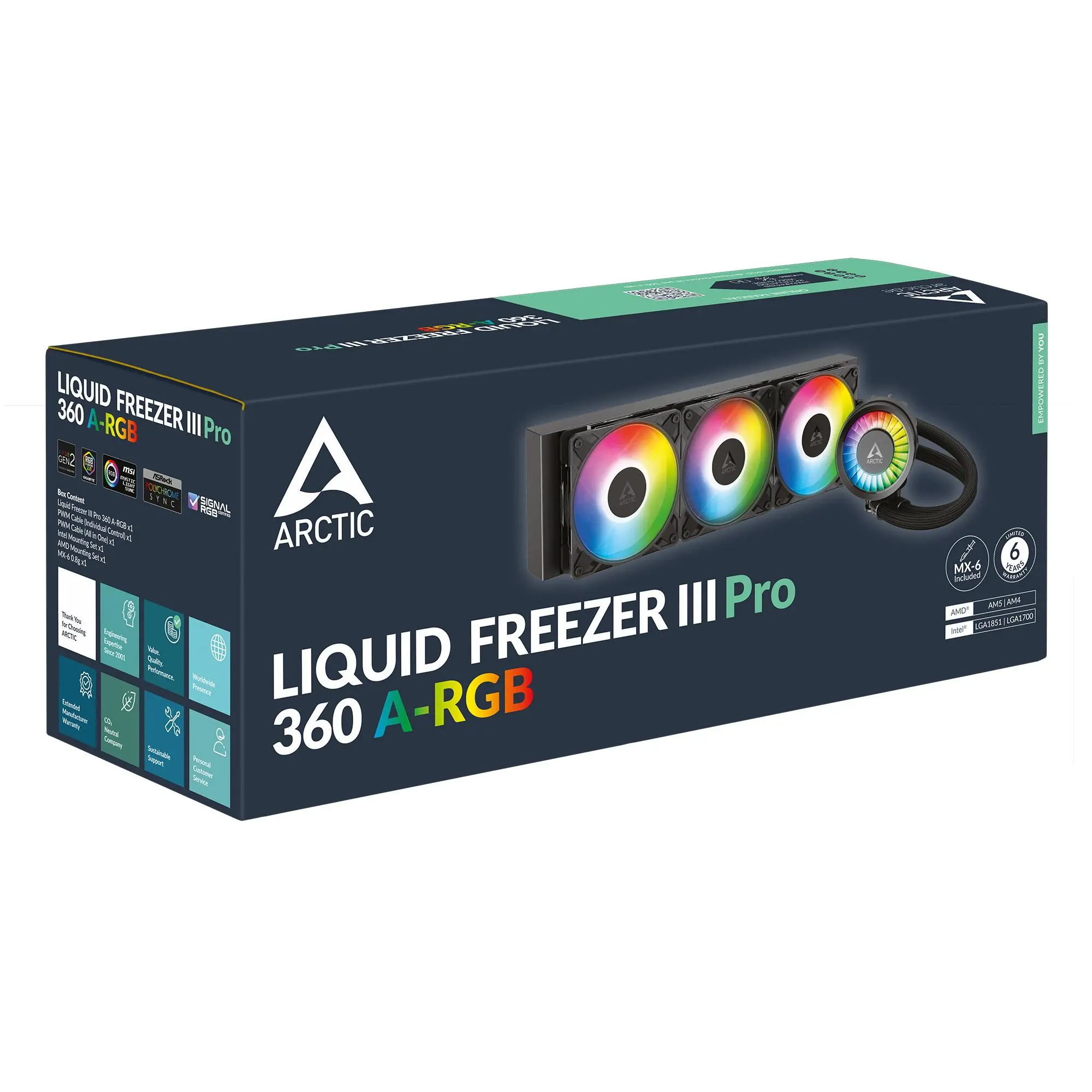 Arctic водно охлаждане Liquid Freezer III Pro 360 A-RGB Black - image 5