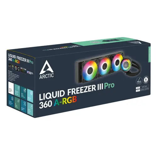 Arctic водно охлаждане Liquid Freezer III Pro 360 A-RGB Black - image 5