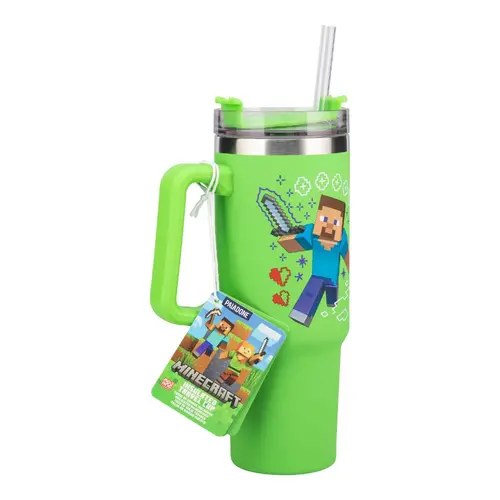 Чаша Paladone: Minecraft - Green 900ml Multiway Travel Cup Stra, PP14600MCF - image 1