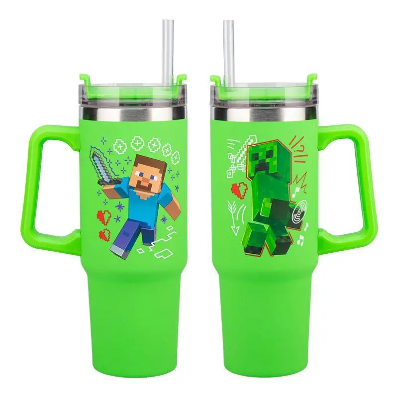 Чаша Paladone: Minecraft - Green 900ml Multiway Travel Cup Stra, PP14600MCF - image 2
