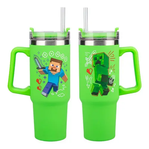 Чаша Paladone: Minecraft - Green 900ml Multiway Travel Cup Stra, PP14600MCF - image 2