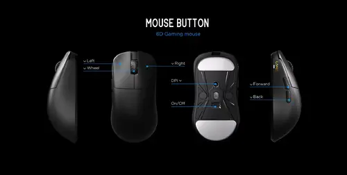 Lamzu професионална геймърска мишка INCA 8K - Wireless Gaming Mouse - White - image 18