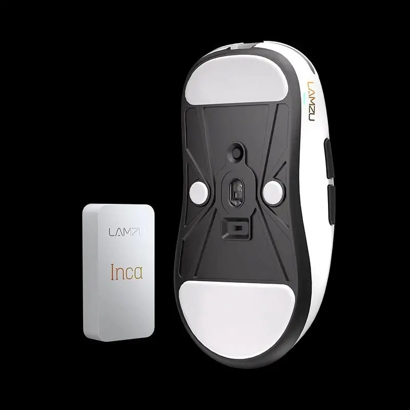 Lamzu професионална геймърска мишка INCA 8K - Wireless Gaming Mouse - White - image 2