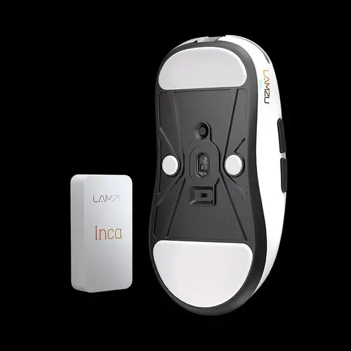 Lamzu професионална геймърска мишка INCA 8K - Wireless Gaming Mouse - White - image 2