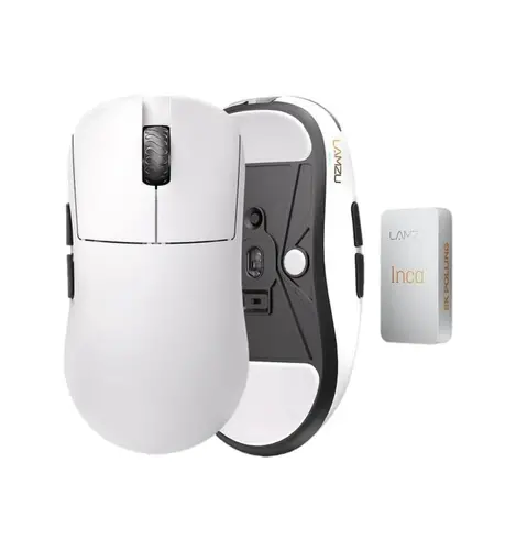 Lamzu професионална геймърска мишка INCA 8K - Wireless Gaming Mouse - White