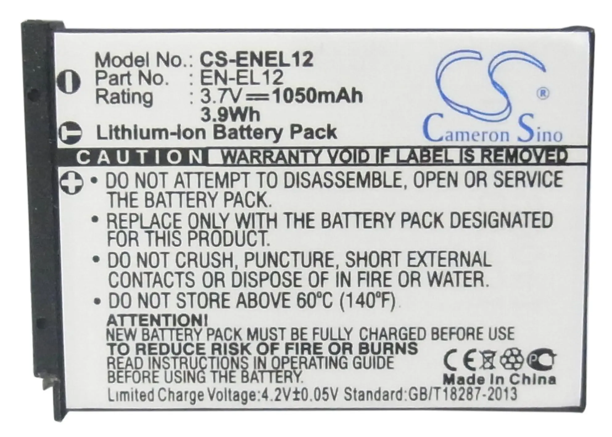 Baterie pentru aparat NIKON EN-EL12 Li-Ion 3.7V 1050mAh Cameron Sino
