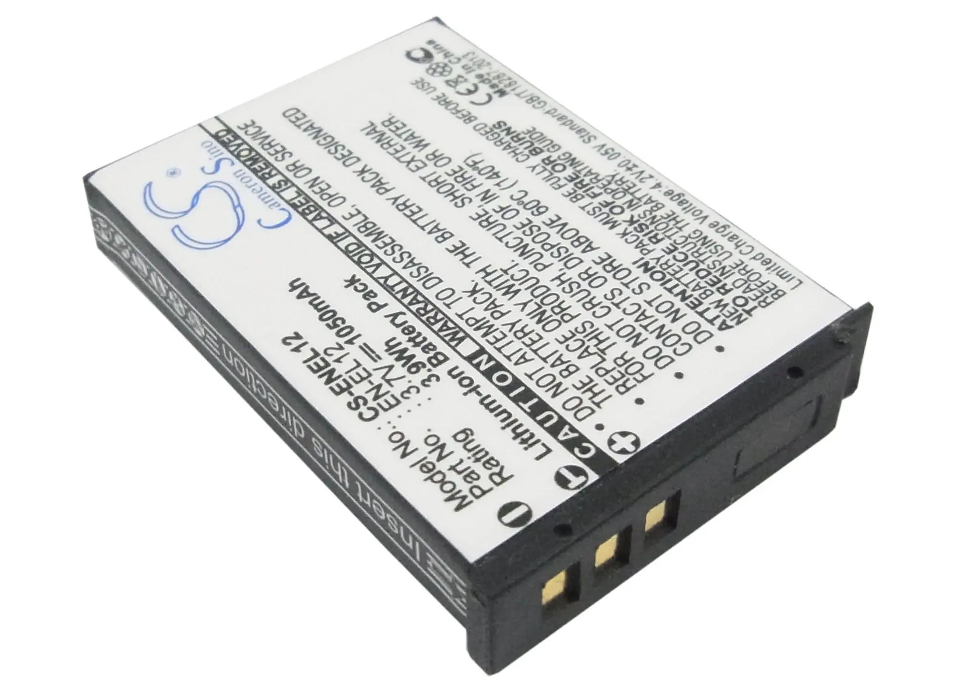 Батерия за апарат NIKON EN-EL12  Li-Ion 3.7V 1050mAh Cameron Sino - image 2