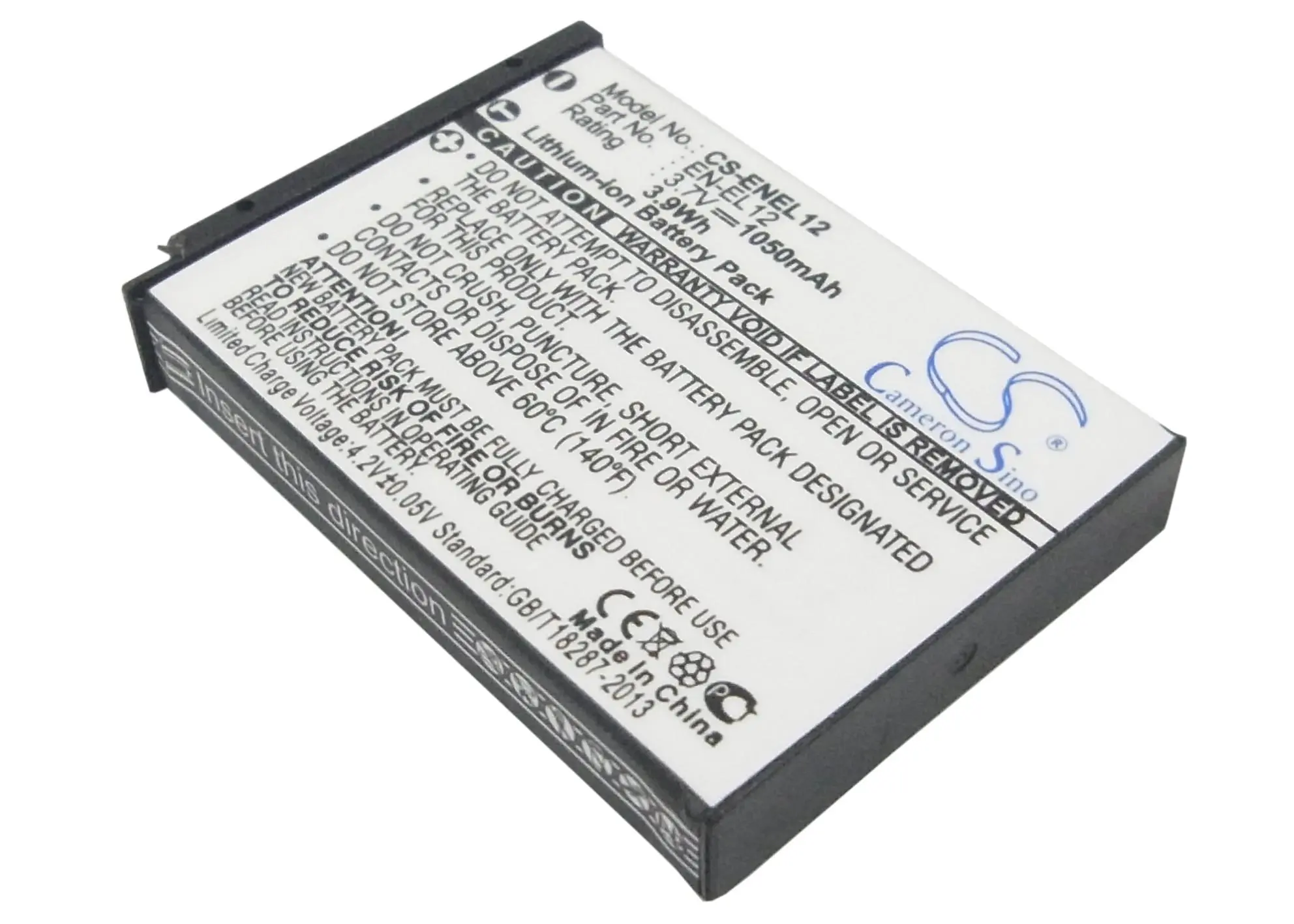 Батерия за апарат NIKON EN-EL12  Li-Ion 3.7V 1050mAh Cameron Sino - image 3