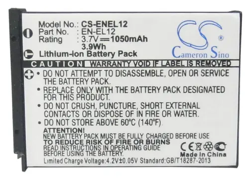 Μπαταρία για μηχανή NIKON EN-EL12 Li-Ion 3.7V 1050mAh Cameron Sino - 1
