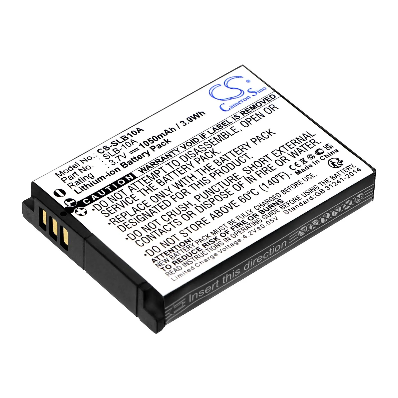 Батерия за фотоапарат SAMSUNG SLB10A LiIon 3.7V 1050mAh, Cameron Sino