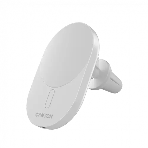 CANYON φορτιστής αυτοκινήτου OnGrip 105 15W Qi2 ασύρματος, λευκό - 1