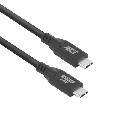 ACT Cablu USB-C - USB-C, 0.5 m / USB4, 20Gbps, 240W