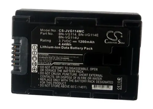 Батерия за камера JVC VG114 MC Li-Ion 3.7V 1200mAh Cameron Sino - image 2