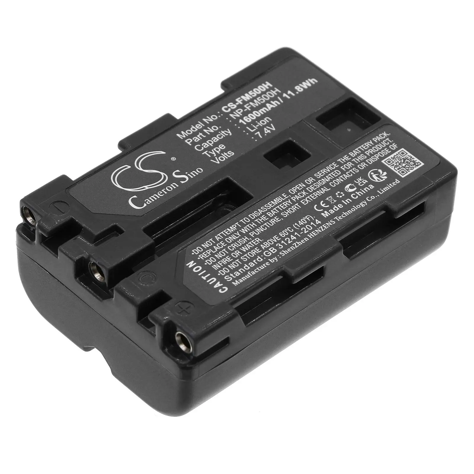 Μπαταρία φωτογραφικής μηχανής NPFM500H LiIon 7.2V 1600mAh Cameron Sino