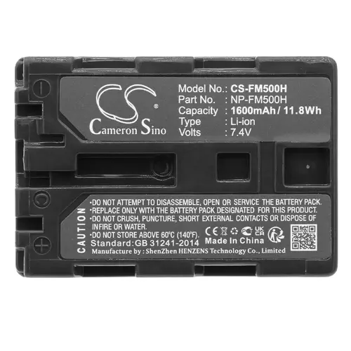 Батерия за фотоапарат NPFM500H LiIon 7.2V 1600mAh  Cameron Sino - image 2