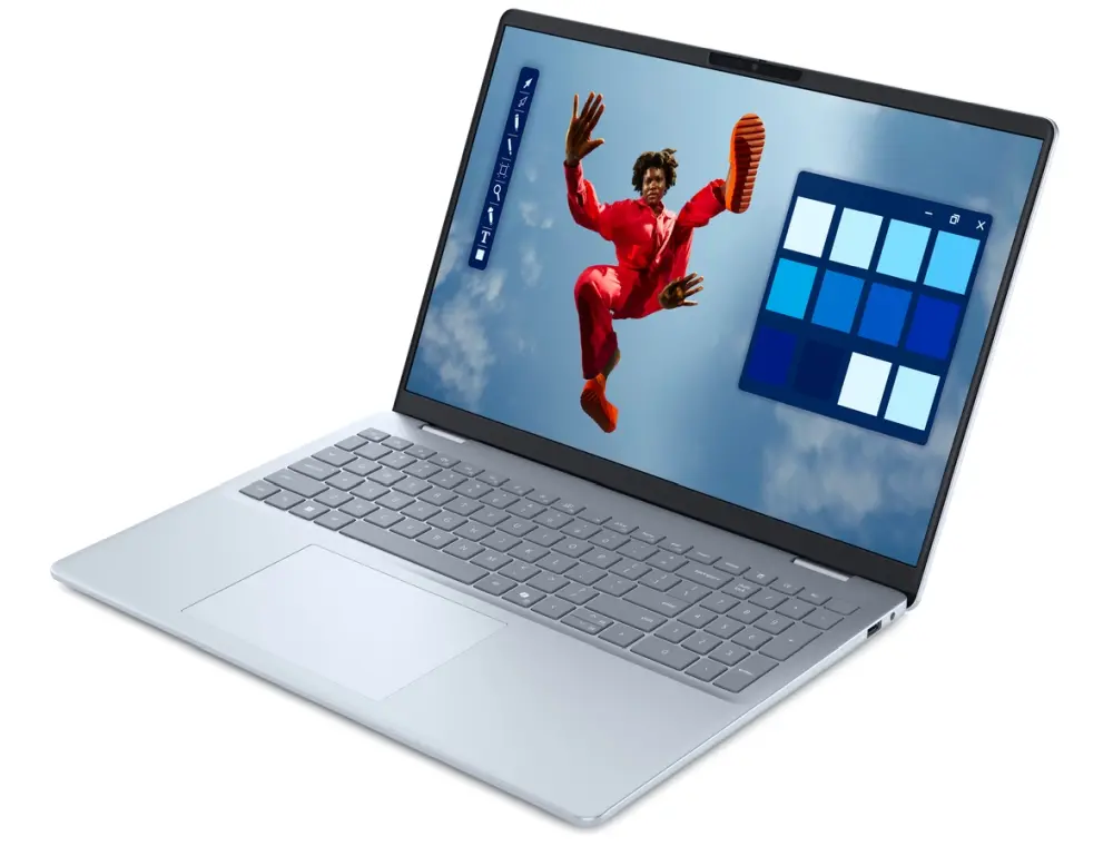 Лаптоп, Dell 16 Plus DB16250, Intel Ultra 7 256V (47 TOPS NPU, 8 cores, up to 4.8 GHz), 16.0" 2.5K (2560x1600) Mini-LED Touch HDR 600 90Hz, 16 GB: LPDDR5x, 8533 MT/s (onb), 512GB M.2 SSD, Intel Arc, FHD Cam and Mic, Wi-Fi 7, FPR, Backlit Kb, Win11 Pro, Ice Blue - image 2