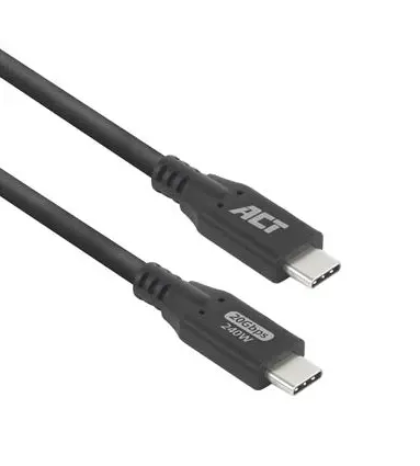 ACT Cablu USB-C - USB-C, 1 m / USB4, 20Gbps, 240W