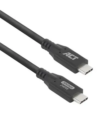ACT Καλώδιο USB-C - USB-C, 2 m / USB4, 20Gbps, 240W