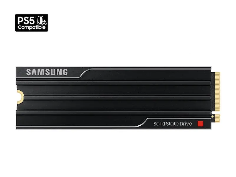 Твърд диск, Samsung SSD 9100 PRO 4TB Heatsink PCIe 5.0 NVMe 2.0 M.2 Read 14800 MB/s Write 13400 MB/s