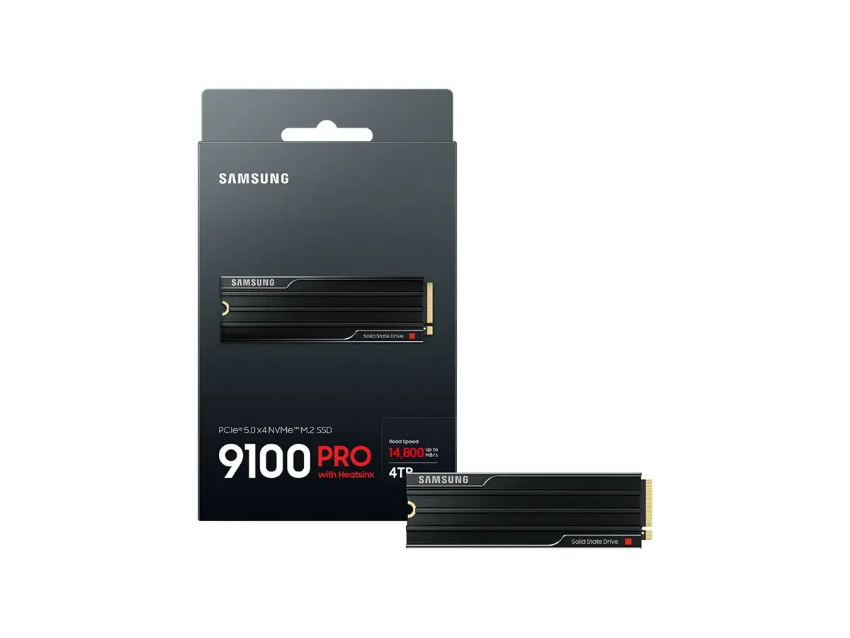 Твърд диск, Samsung SSD 9100 PRO 4TB Heatsink PCIe 5.0 NVMe 2.0 M.2 Read 14800 MB/s Write 13400 MB/s - image 3