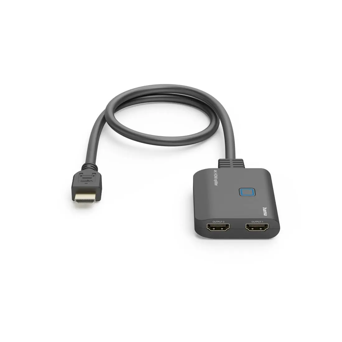 HAMA Сплитер 4K HDMI мъжко - 2 x HDMI женско, черен - image 2