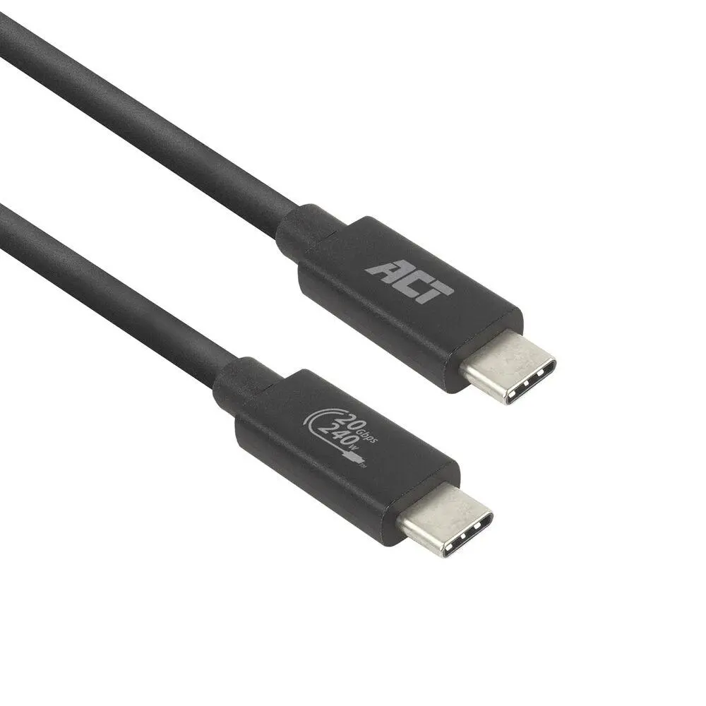 ACT Καλώδιο USB-C - USB-C, 2 m / USB4, 20Gbps, 240W, πιστοποιημένο USB-IF