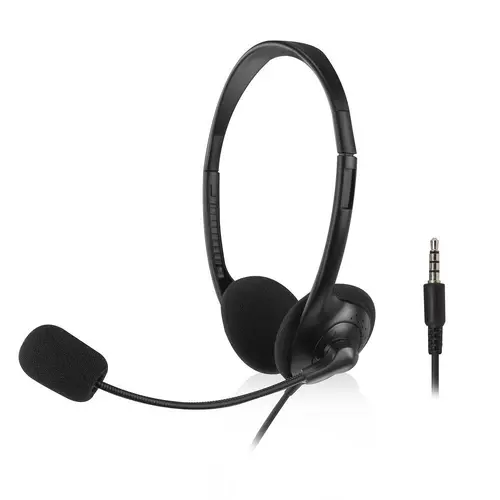 ACT Căști cu microfon, jack 3.5mm, 2 m - 1