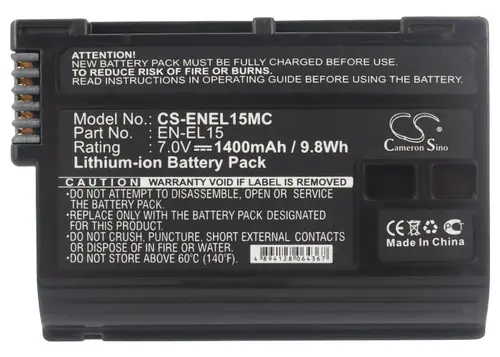 Батерия за апарат NIKON EN-EL15MC Li-Ion 7V 1400mAh Cameron Sino - image 3