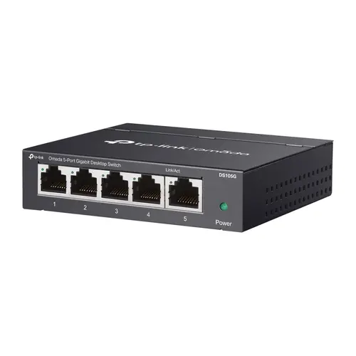 Omada 5-Port Gigabit Desktop Switch PORT: 5× Gigabit RJ45 Ports SPEC: Desktop Steel Case FEATURE: Plug and Play - image 2