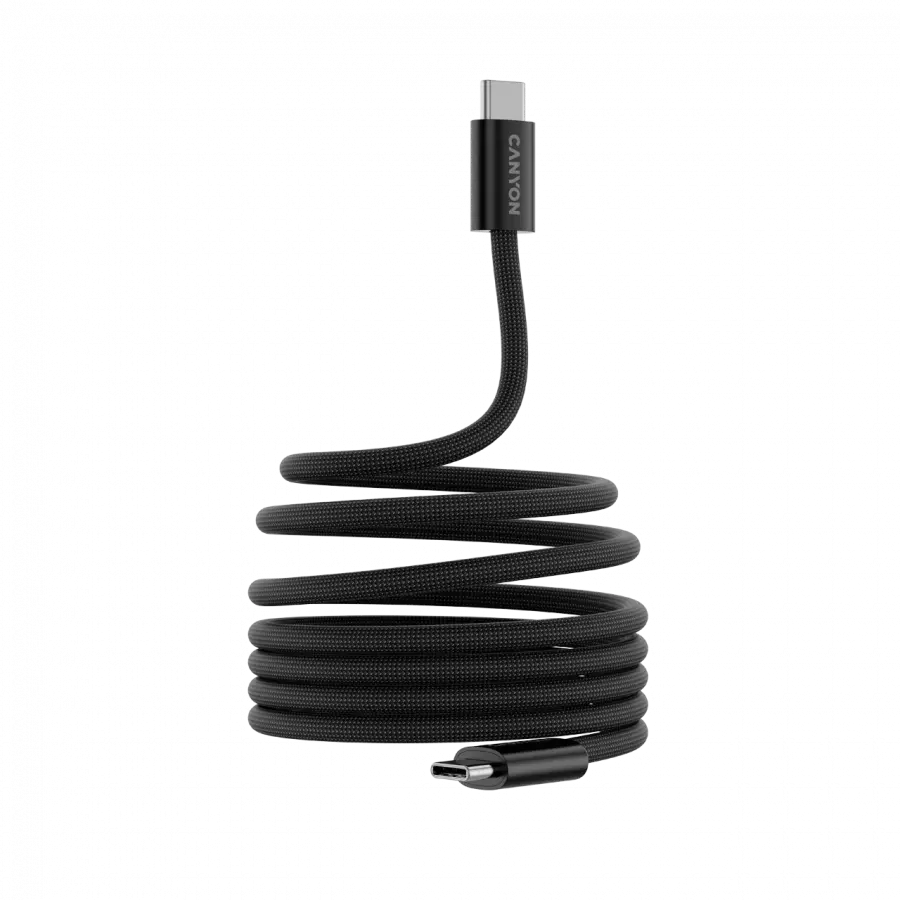 CANYON cable OnWire 60MG C-C 60W Magnet Braided 1m Black - image 1