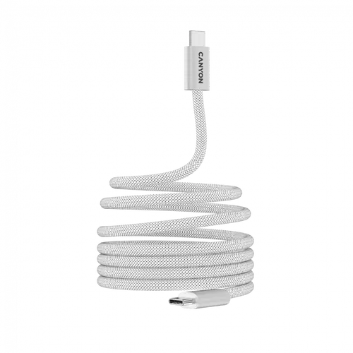 CANYON cable OnWire 60MG C-C 60W Magnet Braided 1m White - image 1