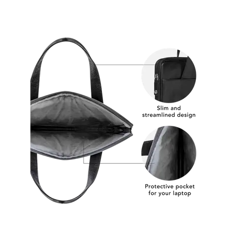 Кожена чанта за лаптоп dbramante1928 Silkeborg 13 Laptop Bags (2nd Gen), Black - image 4
