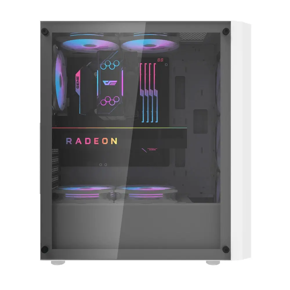 Darkflash κουτί Case ATX - DK351 White - 4 ανεμιστήρες περιλαμβάνονται - image 4