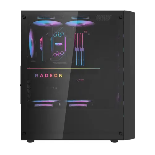 Darkflash кутия Case ATX - DK351 Black - 4 fans included - image 4