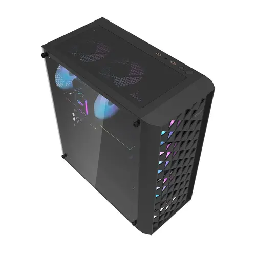 Darkflash кутия Case ATX - DK351 Black - 4 fans included - image 6