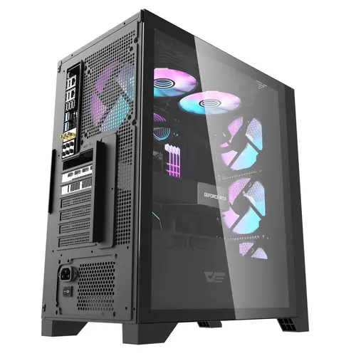 Darkflash кутия Case ATX - DRX70 Mesh Black - Addressable RGB 4 fans, USB-C - image 2