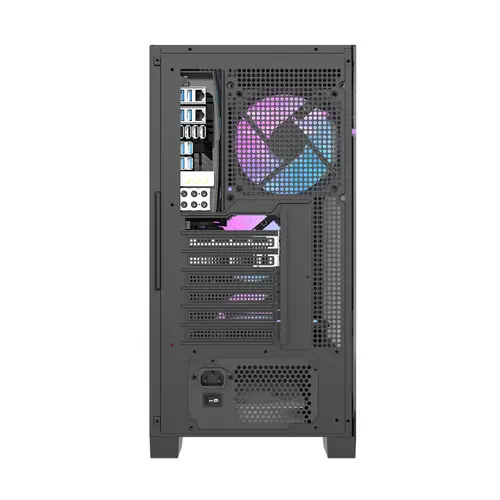Darkflash carcasă Case ATX - DRX70 Mesh Black - Addressable RGB 4 ventilatoare, USB-C - 5