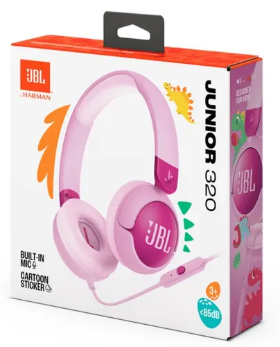 Слушалки, JBL JR320 Wired on-ear kids headphones, Purple - image 5