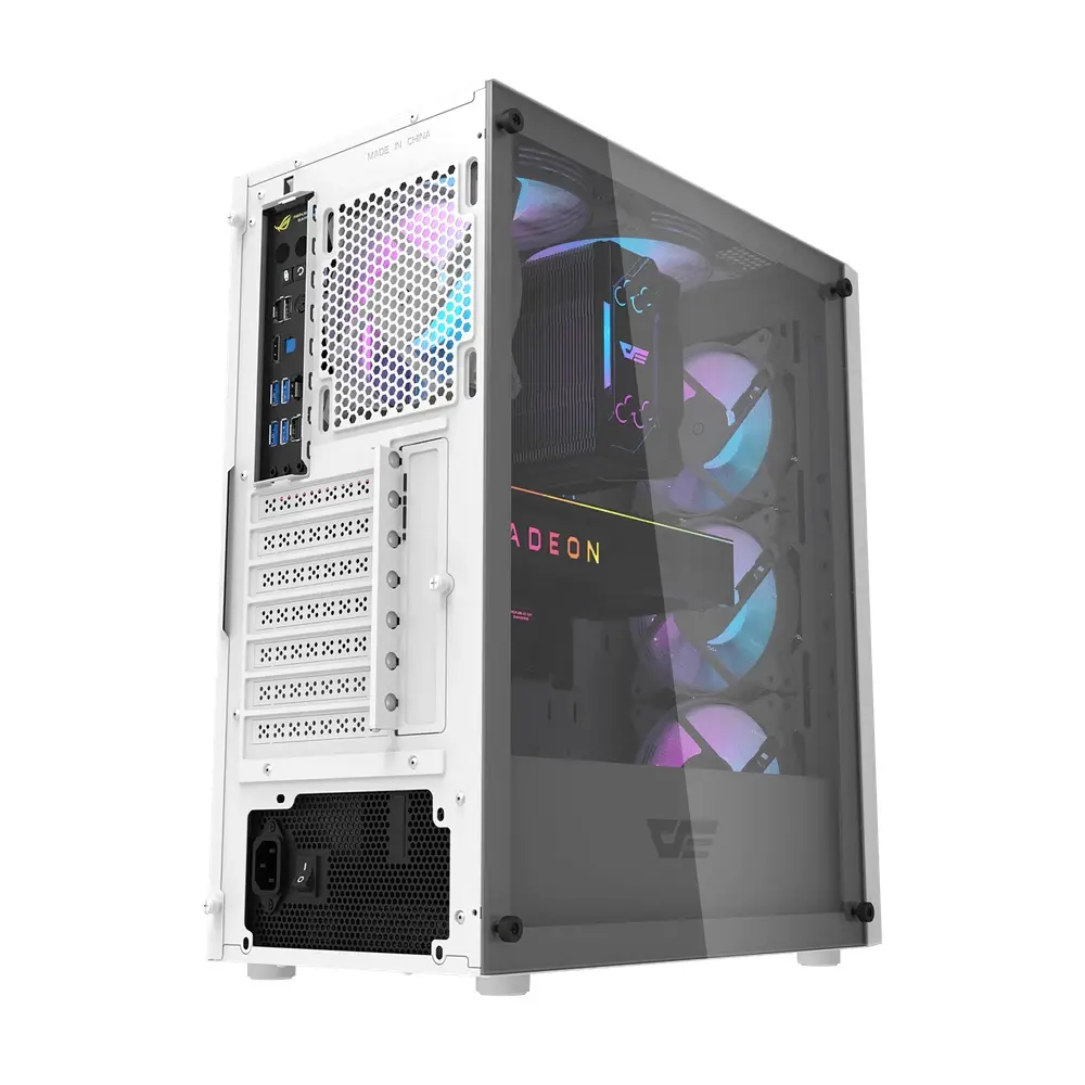Darkflash кутия Case ATX - DK352 White - 4 fans included - image 1
