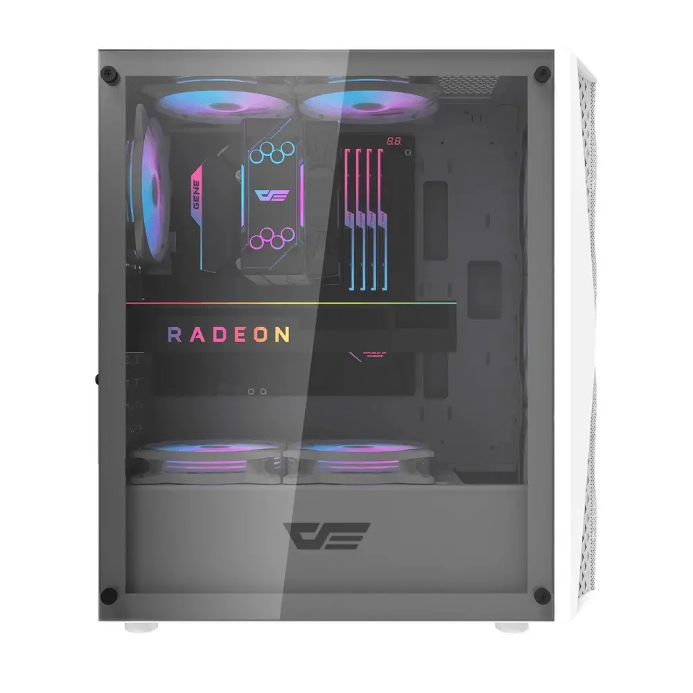 Darkflash кутия Case ATX - DK352 White - 4 fans included - image 5
