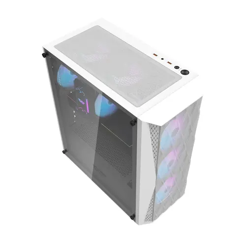 Darkflash кутия Case ATX - DK352 White - 4 fans included - image 7