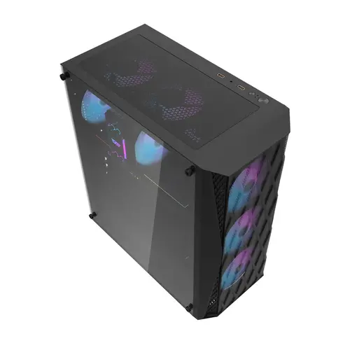 Darkflash кутия Case ATX - DK352 Black - 4 fans included - image 7
