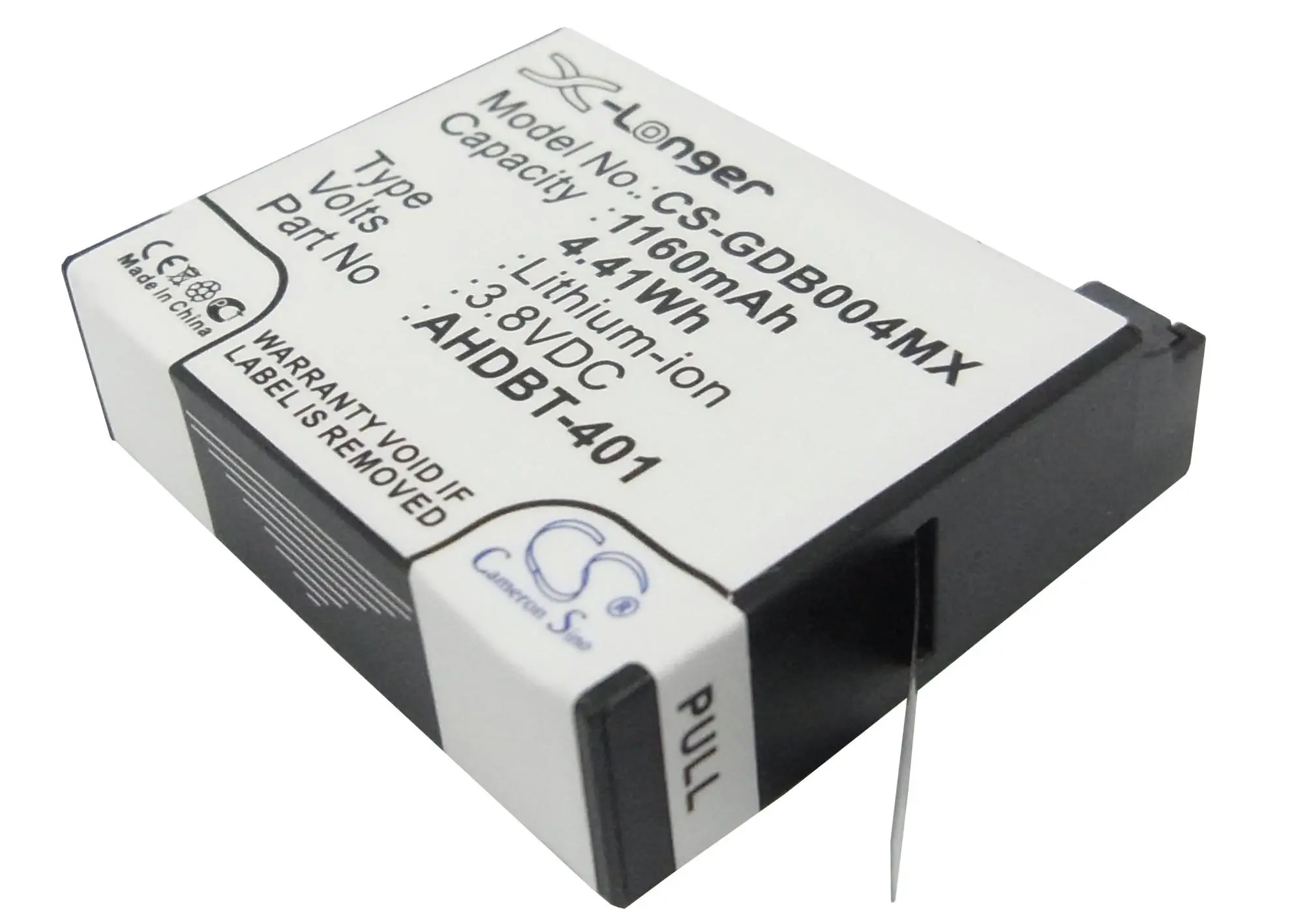 Батерия за камера GOPRO Hero 4; HERO 4 Plus AHDBT-401 3,8V 1160mAh LIIon Cameron Sino